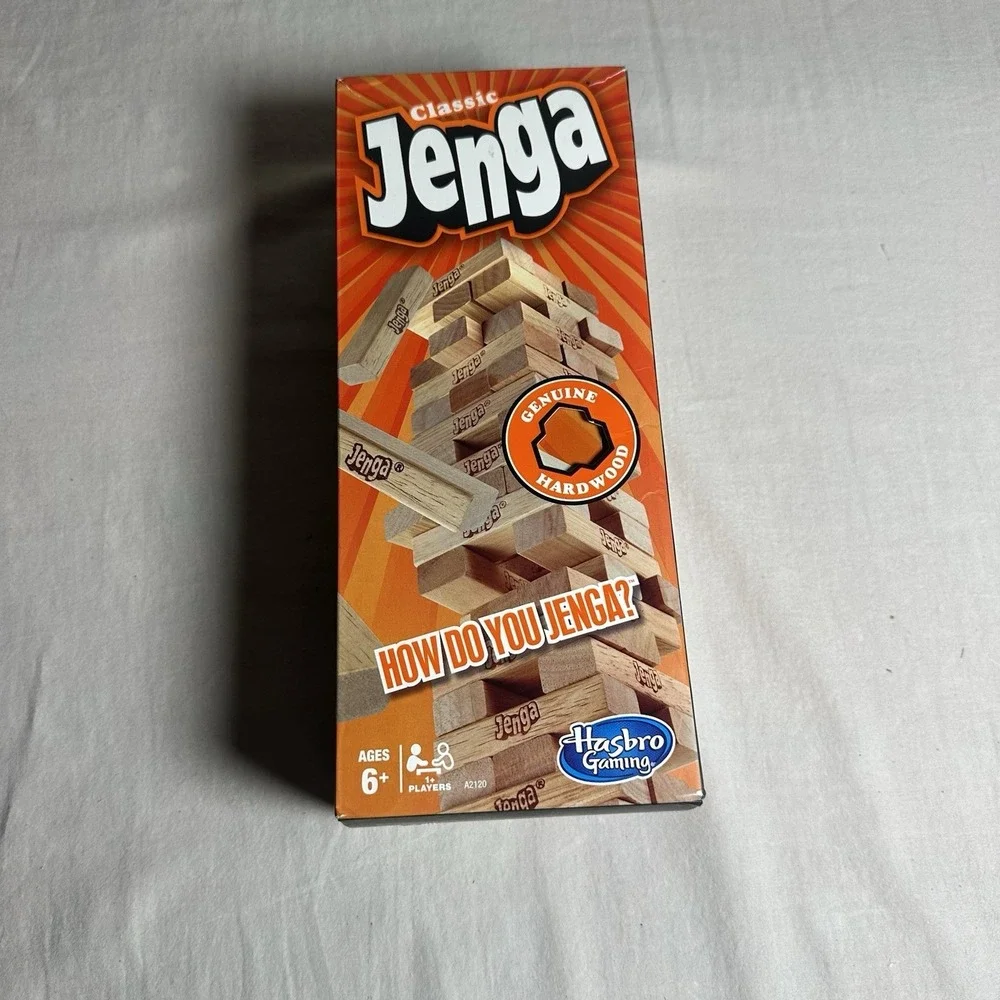 Jenga Classic Game 54 Pieces Wooden Blocks‎ Tower Official Adult Family Fun New